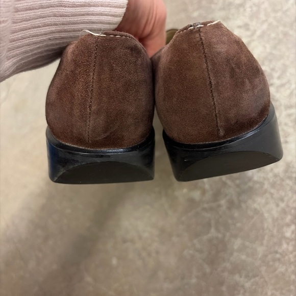 Brunate genuine suede horsebit Italian brown loafers - Picture 9 of 10